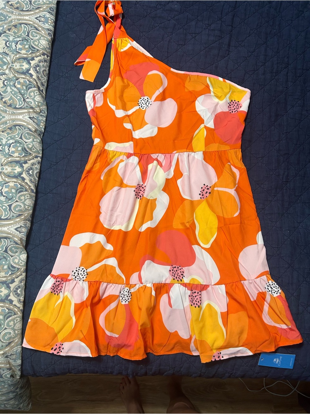 Summery one shoulder dress